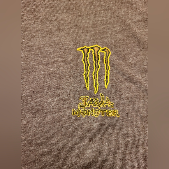 Men's Java Monster Drinks Long-sleeved henley Shirt XXL good condition - Picture 2 of 6